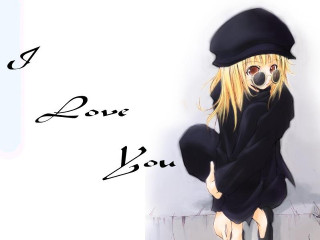 Dog gothic anime blonde hat - gothic free wallpaper