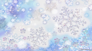 Snowflake sky snowflakes blue background - a snowflake free wallpaper