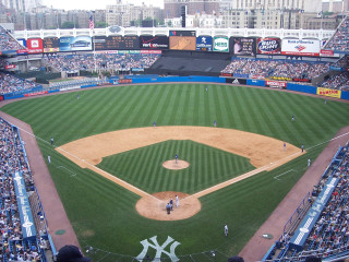 Baseball field crowded stands people 2 - a baseball field free wallpaper