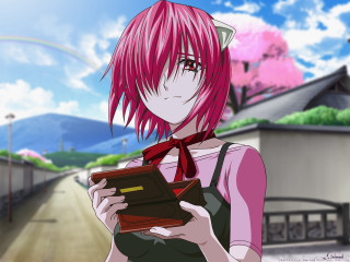 Pink hair girl wallet book 2 - a screenshot free wallpaper