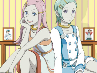 Anime rococo illustration aqua skin - the other free wallpaper
