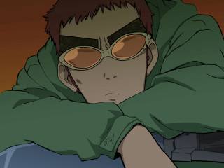 Man green hoodie sunglasses portrait 2 - sunglass free wallpaper