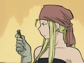 Blonde woman bandana lighter vanitas - a lighter free wallpaper