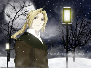 Snow moon lamp post gothic - a street light free wallpaper