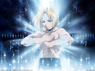 Blonde man crossed arms night - a blue light free wallpaper