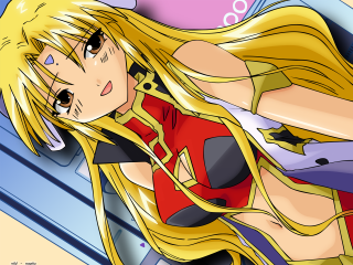 Blonde anime girl bed wind - the wind free wallpaper