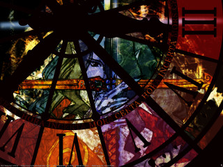 Clock tarot gothic fire silhouette - tarot card free wallpaper