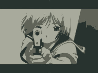 Woman gun anime precisionism manga - a gun free wallpaper