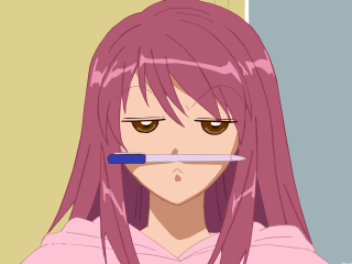 Pink haired girl toothbrush hoodie - a pink shirt free wallpaper