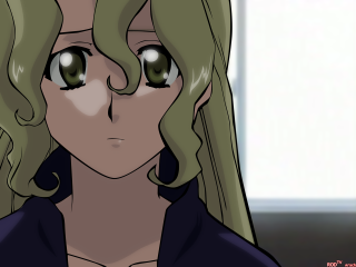 Sad green eyed woman long - her face free wallpaper