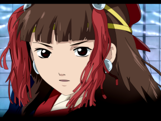 Redhair girl blackjacket brickwall bluesky - a girl free wallpaper for desktop