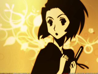 Girl knife flower pattern anime - a flower pattern free wallpaper