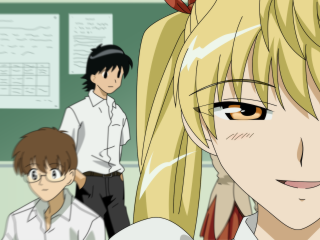 Group people classroom blonde glasses - glass free wallpaper