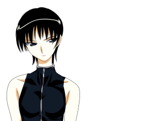 Woman black dress pony tail 2 - a black top free wallpaper