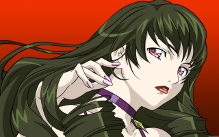 Ayako rokkaku purple tie green - purple free wallpaper for desktop