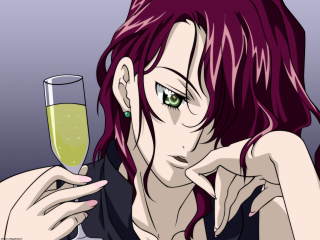 Woman wine glass green liquid - preraphaelitism free wallpaper