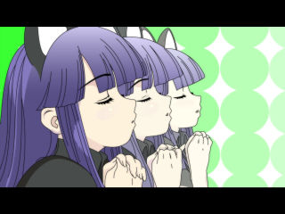 Anime girls kissing ponytails manga - their hair free wallpaper