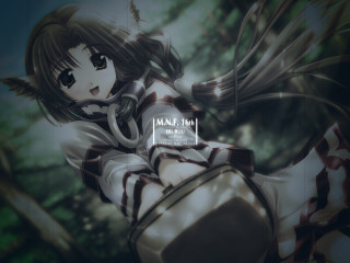 Anime girl sword hat forest - a sword and a hat free wallpaper