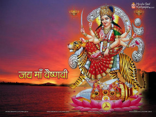 Hindu god tiger water sunset - a tiger free wallpaper