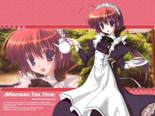 Alice prin 2girls tea dress - remodernism free wallpaper