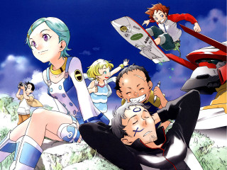 Hilltop group plane sky manga - top of a hill free wallpaper