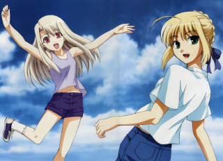 Air runners anime white blue - the air together free wallpaper