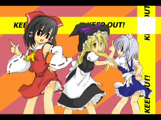 Anime maid girls keepout frills - madhouse free wallpaper