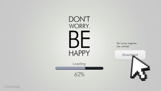 Mouse click message loading cynical - happy free wallpaper
