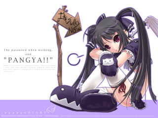 Girl black hair sitting sign - angry free wallpaper