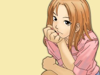 Girl hoodie long hair brown - her chin free wallpaper