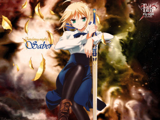 Anime character stick leaves stars - a stick in front free wallpaper