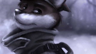 Cartoon character gun wolf background - league of legends concept art free wallpaper
