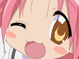 Pink haired vtuber closed eyes - a pink wig free wallpaper