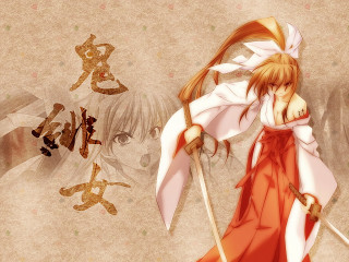 Anime sword woman red dress - a sword and a woman free wallpaper