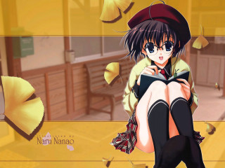 Girl bench reading umbrellas yellow - in a room free wallpaper