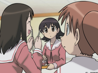 Group girls room mirror brushing - her tooth free wallpaper