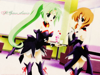 Anime girls mirror shelf icecream - official art free wallpaper for desktop