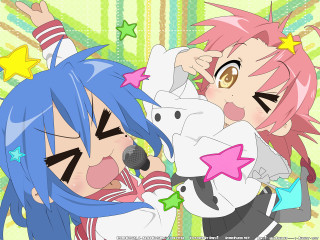 Anime bluepink hair stuffedanimal rayonism - stuffed free wallpaper