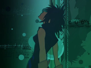 Woman moonlight green background alice - music free wallpaper