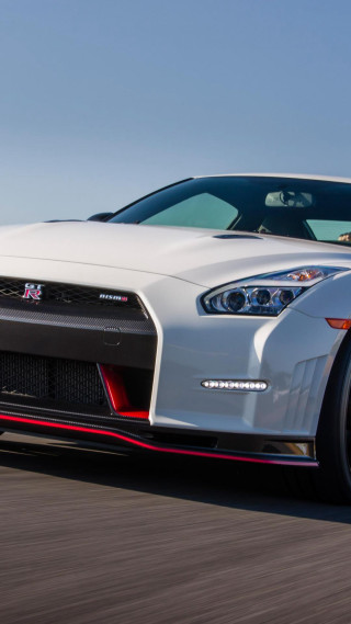 White sports car driving forest - excessivism free wallpaper