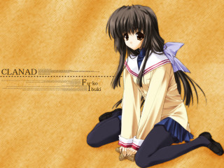 Girl sitting yellow background ibuki - a yellow background behind her free wallpaper