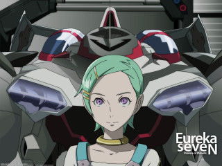 Eureka greenhair robot suit poster - a girl free wallpaper for desktop