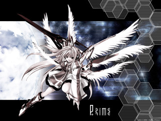 White hair anime girl wings - white hair free wallpaper