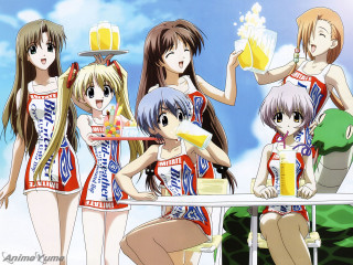 Women drinks group rayonism aya - glass free wallpaper