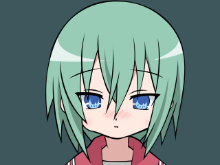 Green hair blue eyes school - green hair free wallpaper