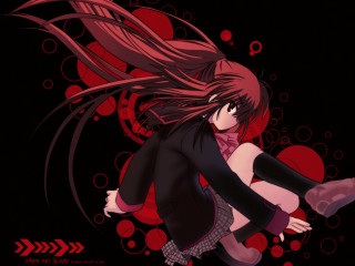 Woman long hair jacket red - a black jacket free wallpaper