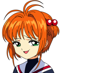 Cartoon girl redhair greeneyes sailor - green eye free wallpaper