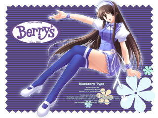 Girl sailor flying berry remodernism - leg free wallpaper