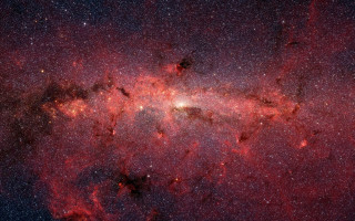 Large star cluster bright red 2 - large star cluster in the sky free wallpaper