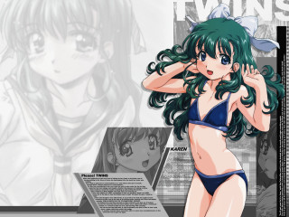 Girl bikini laptop background anime - a girl in a bikini free wallpaper